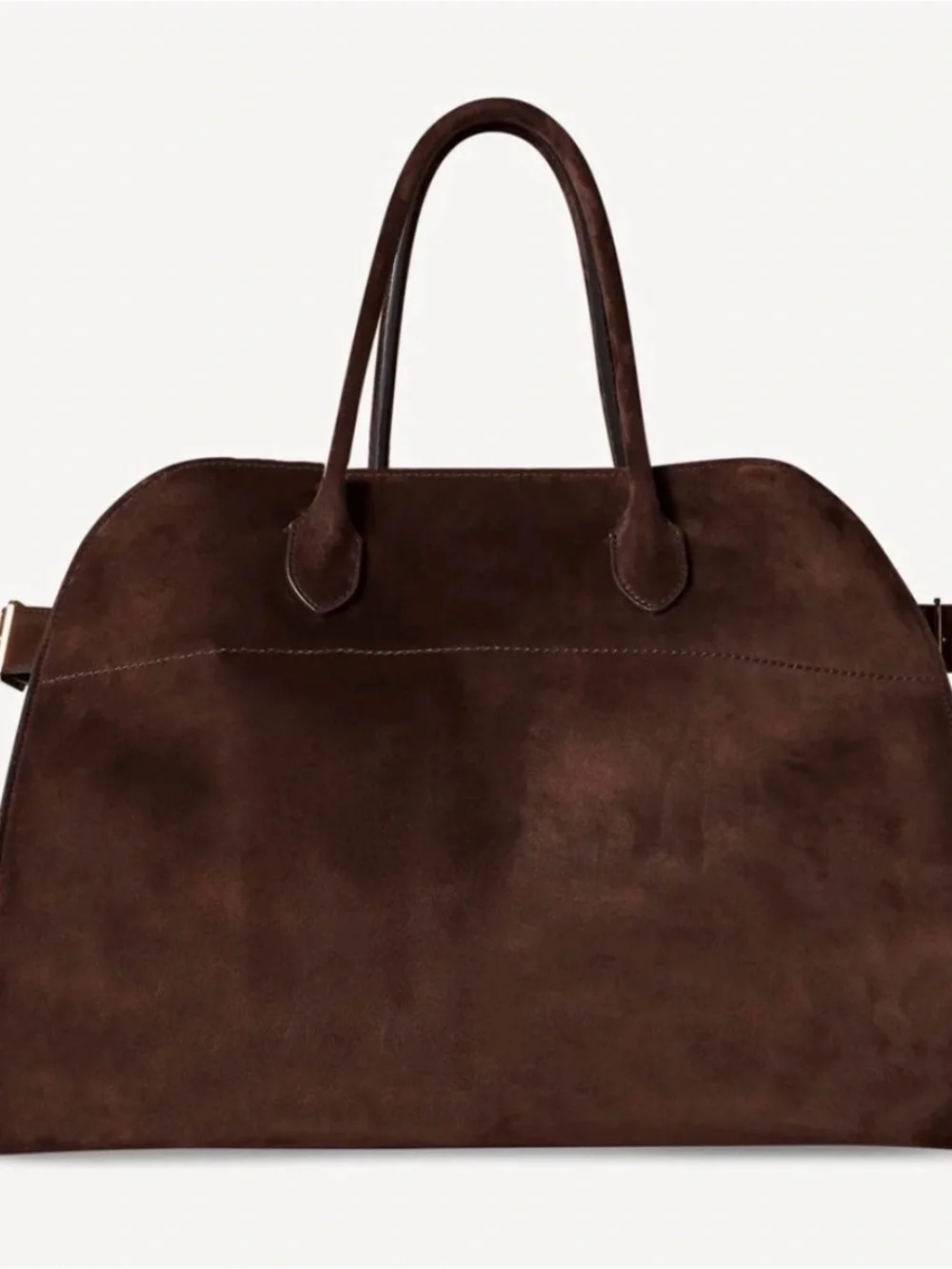 Classic Dark Brown Suede Tote - Refined Everyday Carry